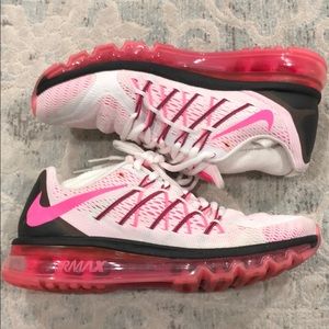 Nike Air Max Running Shoe White/Pink/Powder Black
